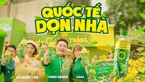 YUNO BIGBOI X VŨ PHỤNG TIÊN X EMMA X TRÀ XANH KHÔNG ĐỘ – QUỐC TẾ DỌN NHÀ (OFFICIAL MV TẾT 2021) — styling bởi Trần Hoài Trang · 1